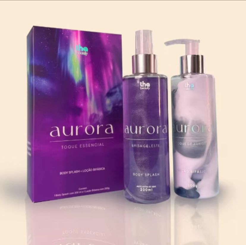 Kit Aurora: Body Splash + Loção Hidratante