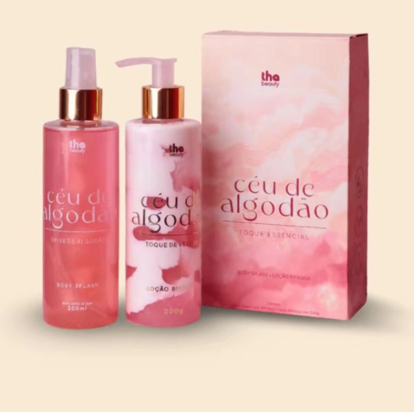 Kit Céu de Algodão: Body Splash + Loção Hidratante