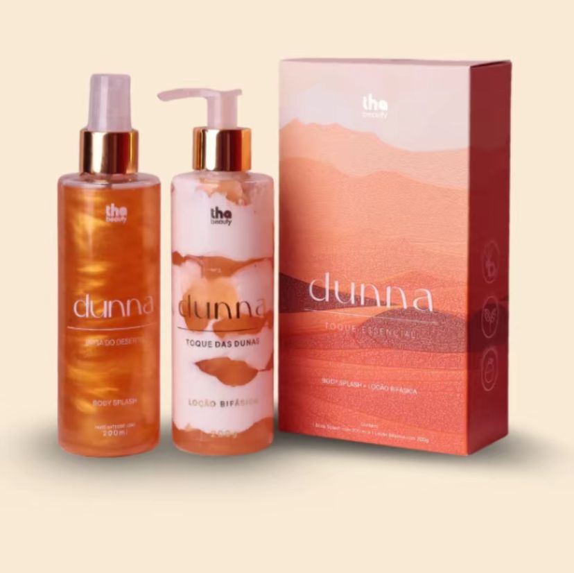 Kit Dunna: Body Splash + Loção Hidratante